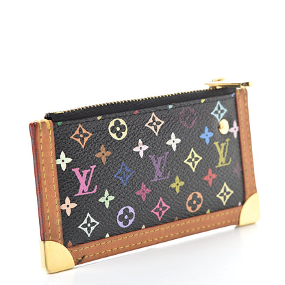 Louis Vuitton Monogram Multicolor Key Pouch Black 3 of 7
