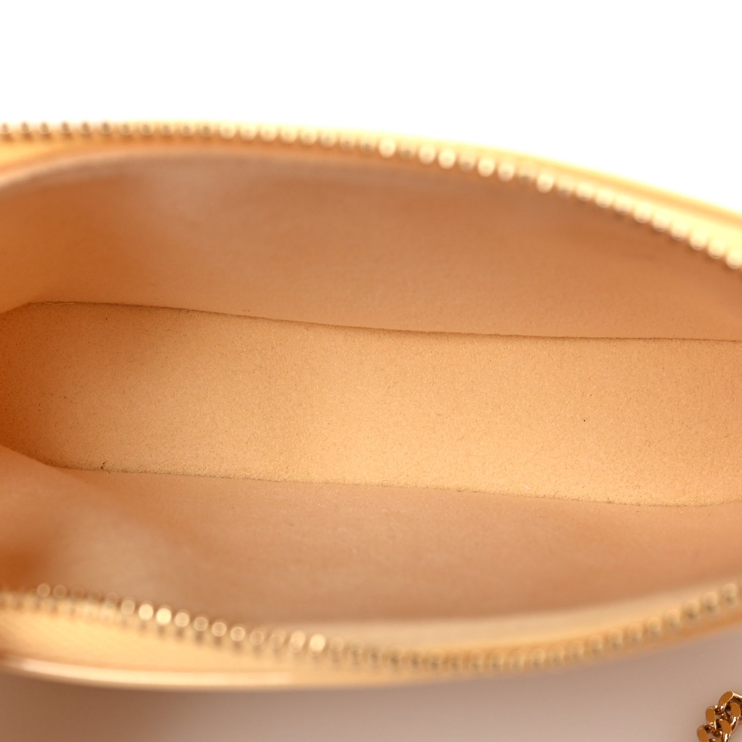 Metallic Vernis Valentine Mini Pochette Accessories Banana Fizz