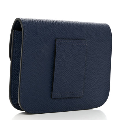 Hermes Epsom Constance Slim Wallet Bleu Navy 4 of 9