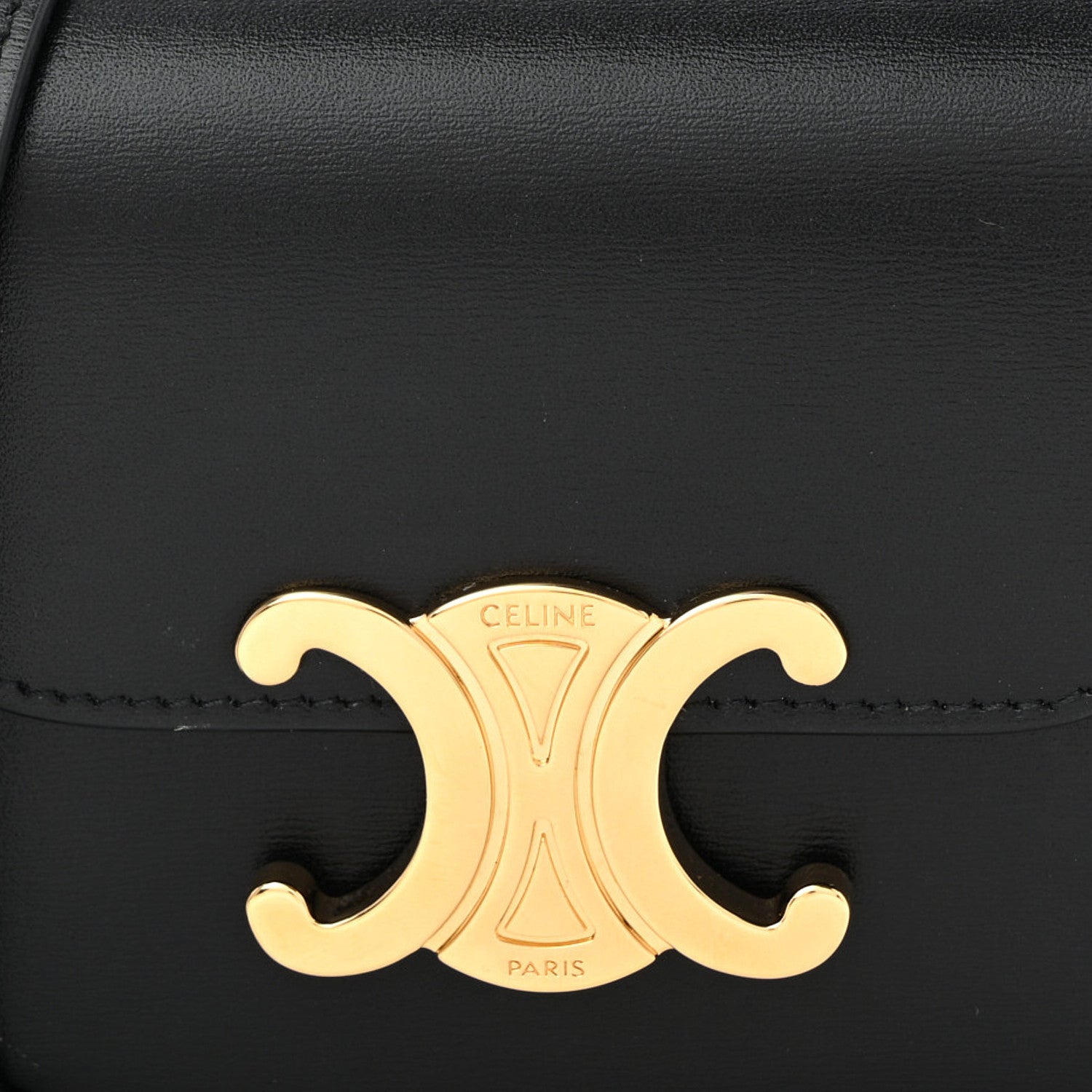 Celine Shiny Calfskin Mini Triomphe Black 8 of 11