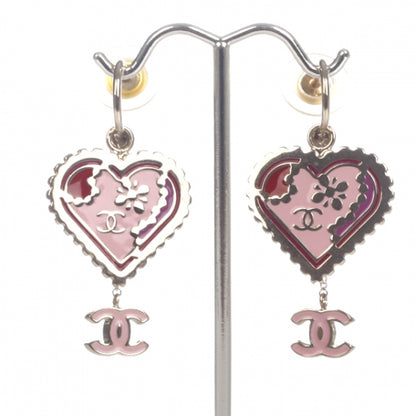 Chanel Heart CC Drop Earrings 1 of 5