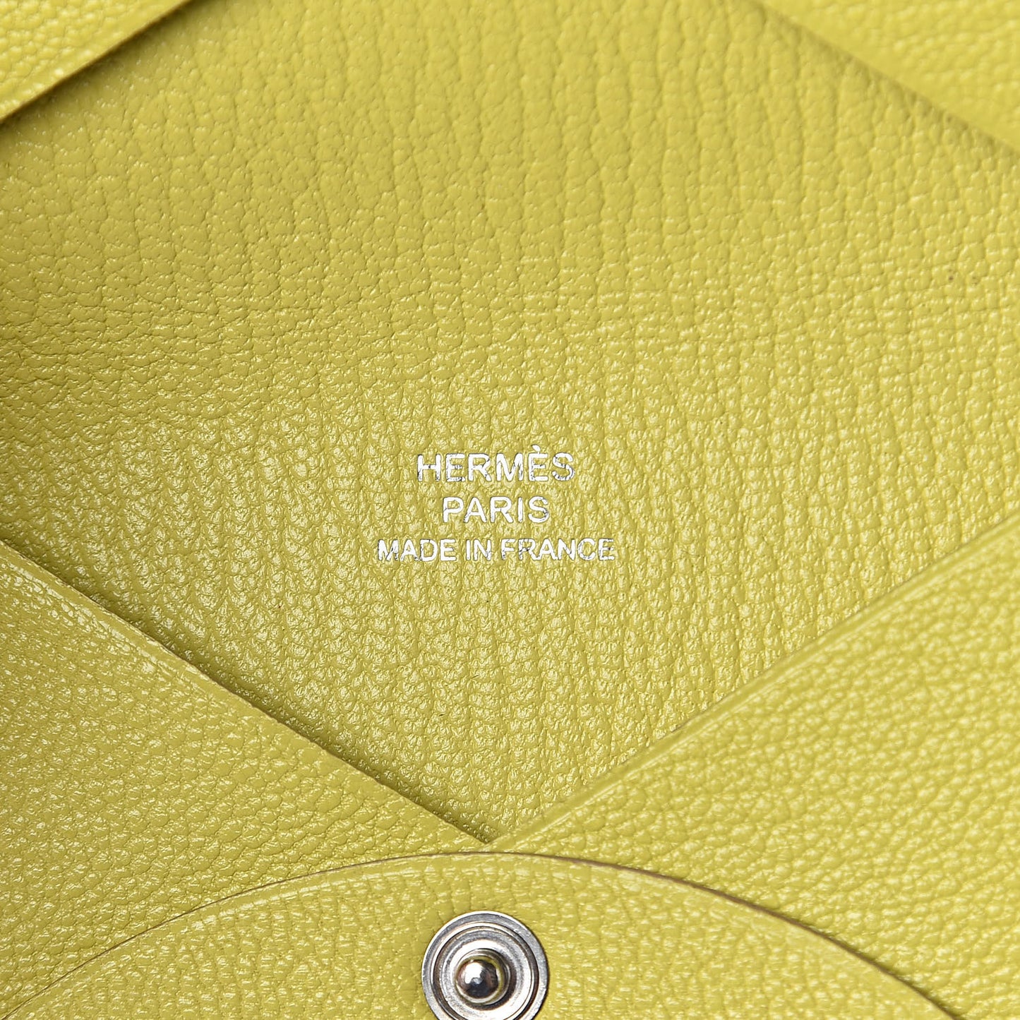Chevre Mysore Calvi Card Case Lime