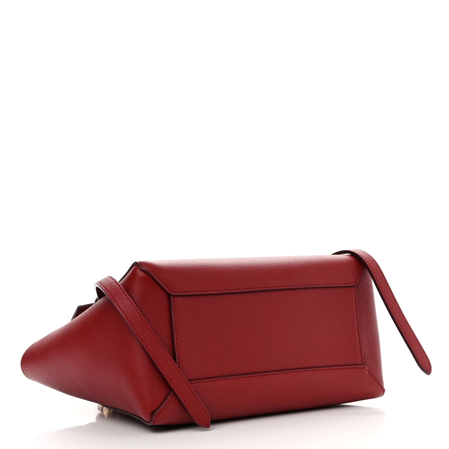 Baby Grained Calfskin Micro Belt Bag Ruby