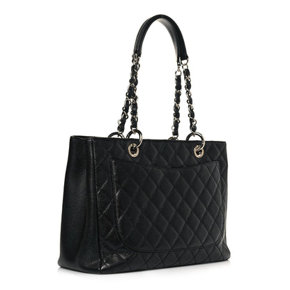 Chanel Caviar Quilted Grand Shopping Tote GST Black 3 of 12