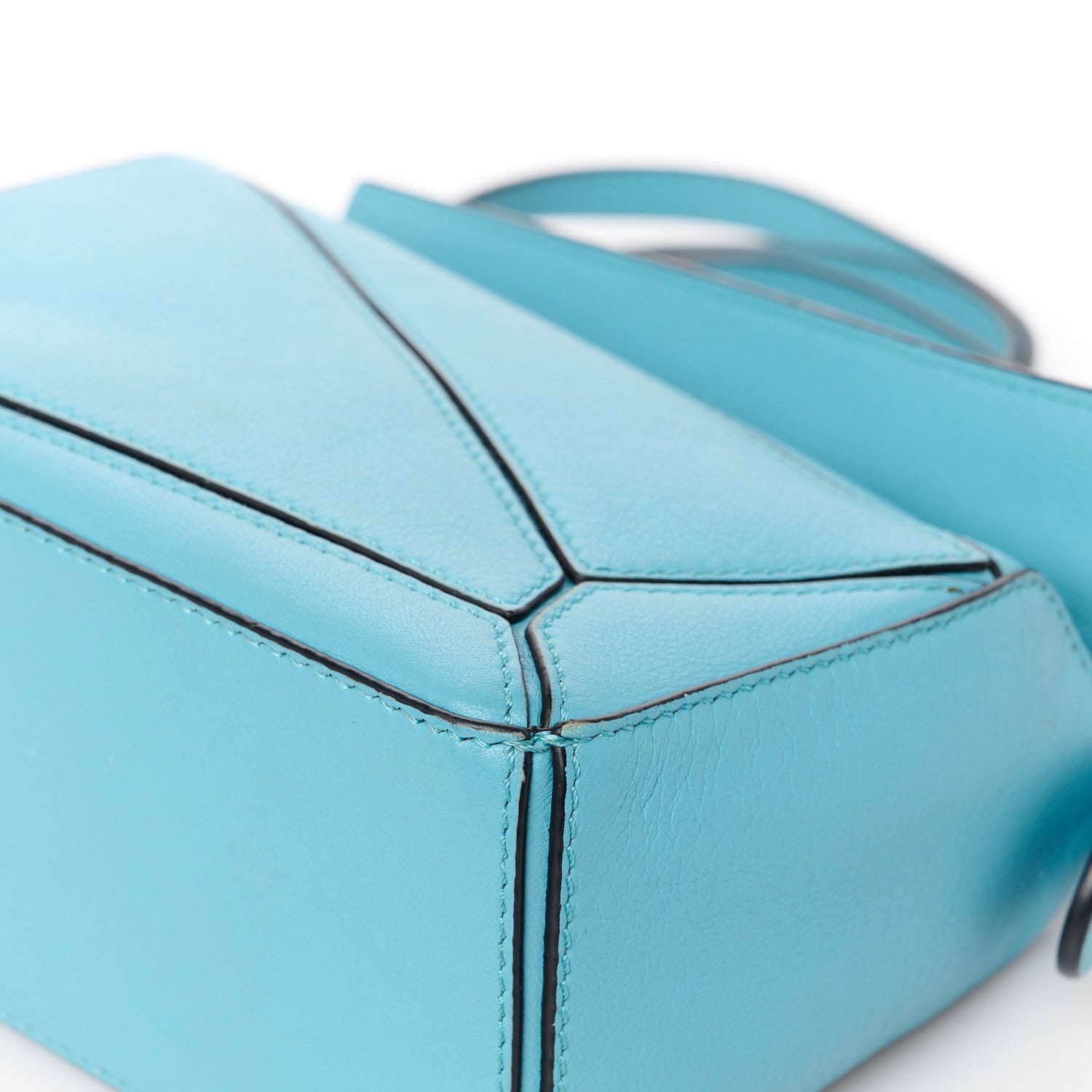 Loewe Calfskin Mini Puzzle Bag Cyan 13 of 13