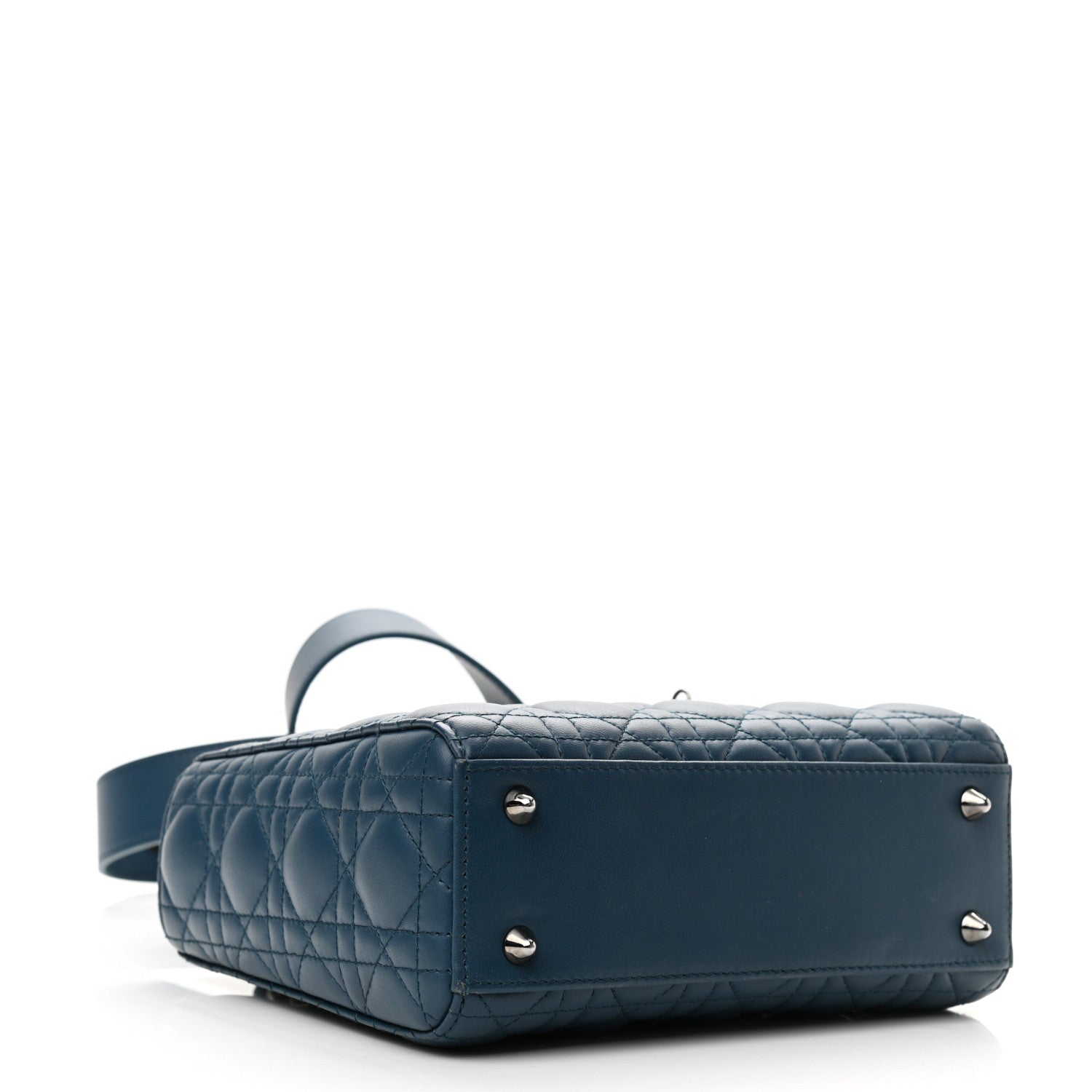 Christian Dior Lambskin Cannage Small My ABCDior Denim Blue 3 of 13