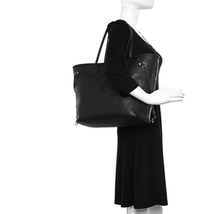 Louis Vuitton Empreinte Monogram Giant Neverfull MM Black 2 of 11