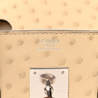 Hermes Ostrich Birkin 30 Parchemin 6 of 10