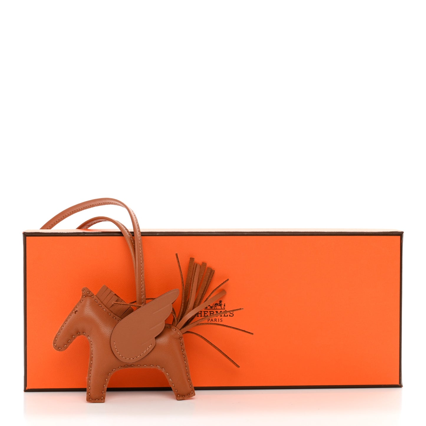 Milo Lambskin Swift Grigri Rodeo Pegase Horse Bag Charm PM Gold