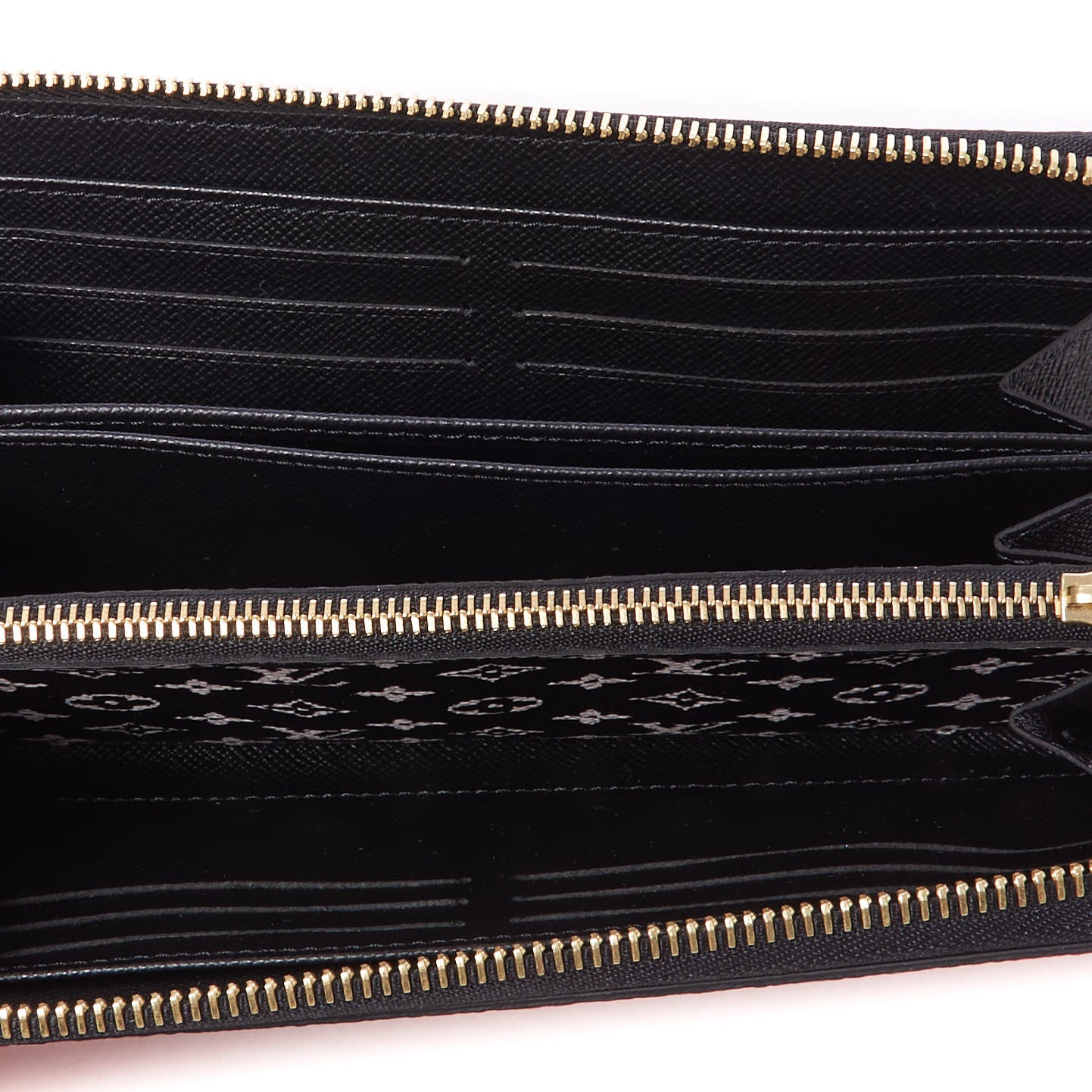 Louis Vuitton Monogram Giant Crafty Zippy Wallet Creme Rouge Black 8 of 10