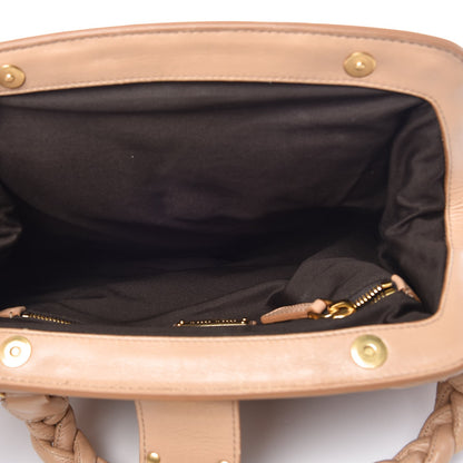 Miu Miu Nappa Matelasse Coffer Frame Tote Beige 5 of 13