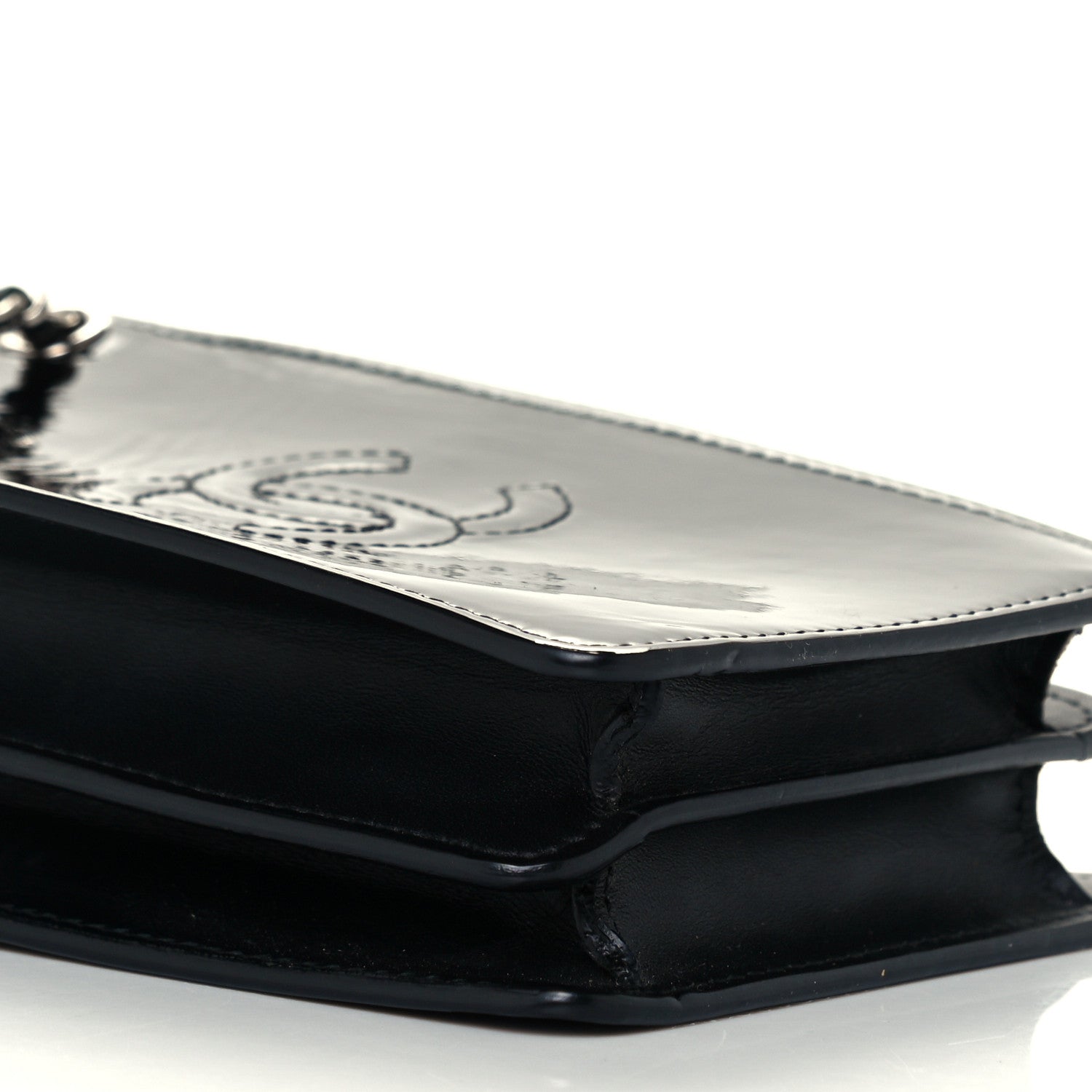 Chanel Patent CC Phone Holder Crossbody Black 9 of 10