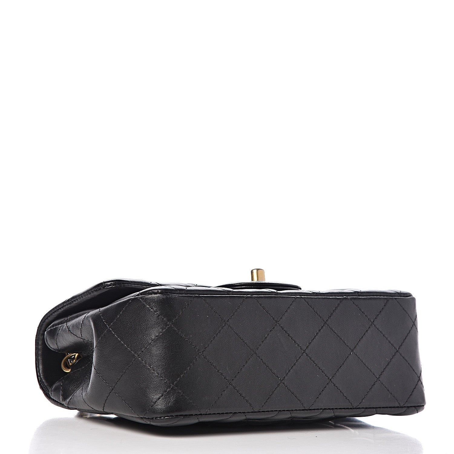 Chanel Lambskin Quilted Studded Mini Rectangular Flap Black 4 of 10