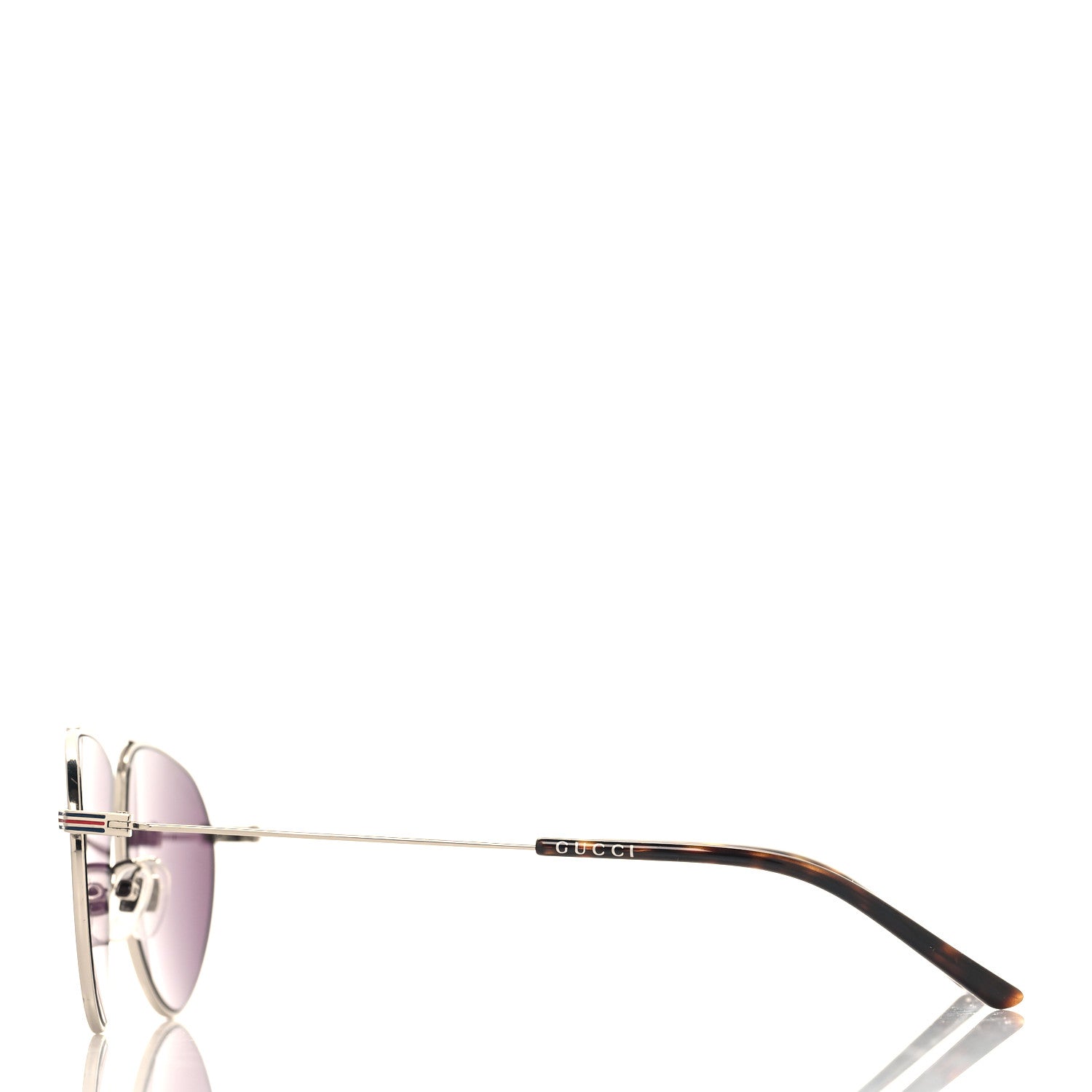 Gucci Aviator Sunglasses GG1051S Silver 3 of 6
