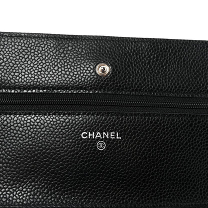 Chanel Caviar Quilted Wallet on Chain WOC Black 6 of 12