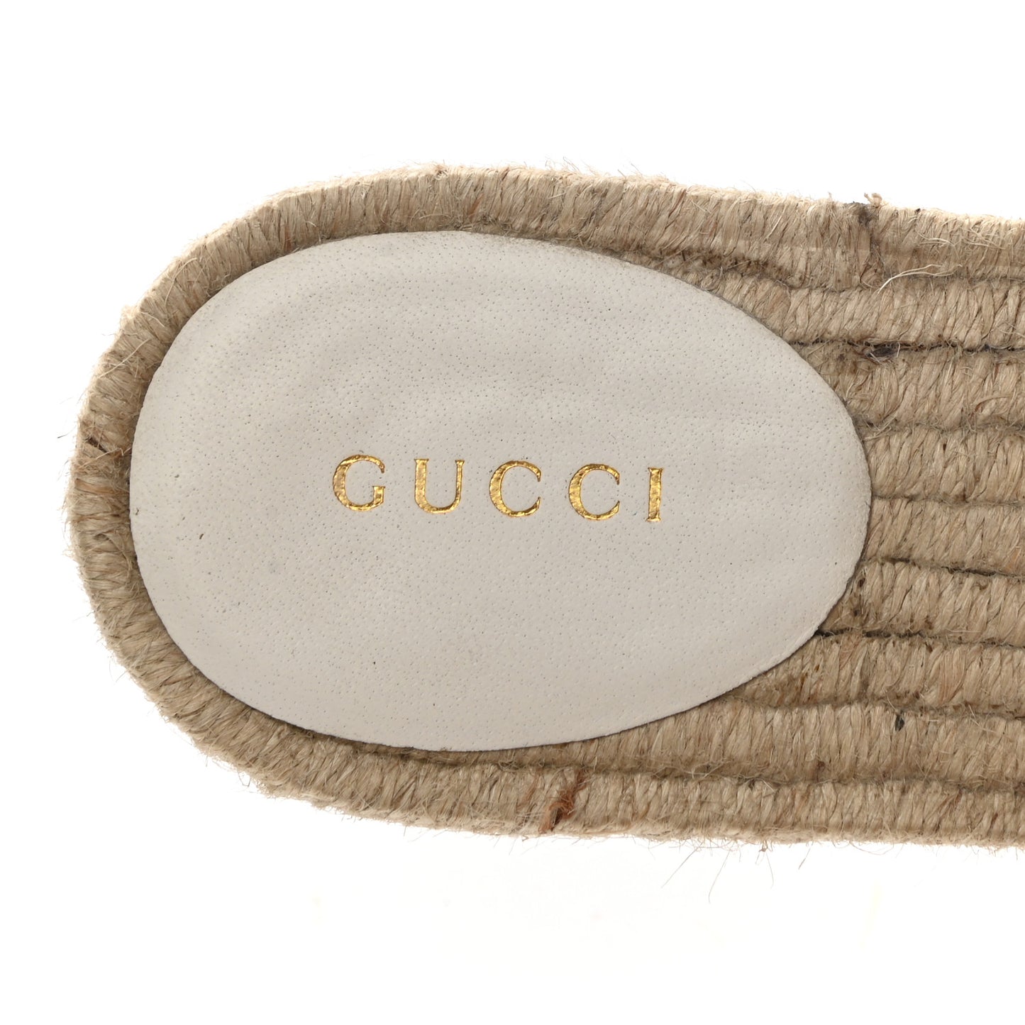 Nappa Matelasse GG Marmont Espadrille Slide Sandals 37 Great White