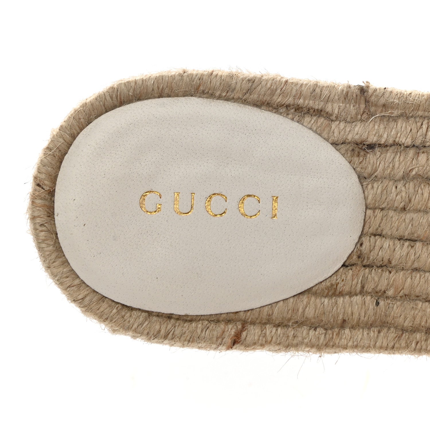 Gucci Nappa Matelasse GG Marmont Espadrille Slide Sandals 37 Great White 6 of 13