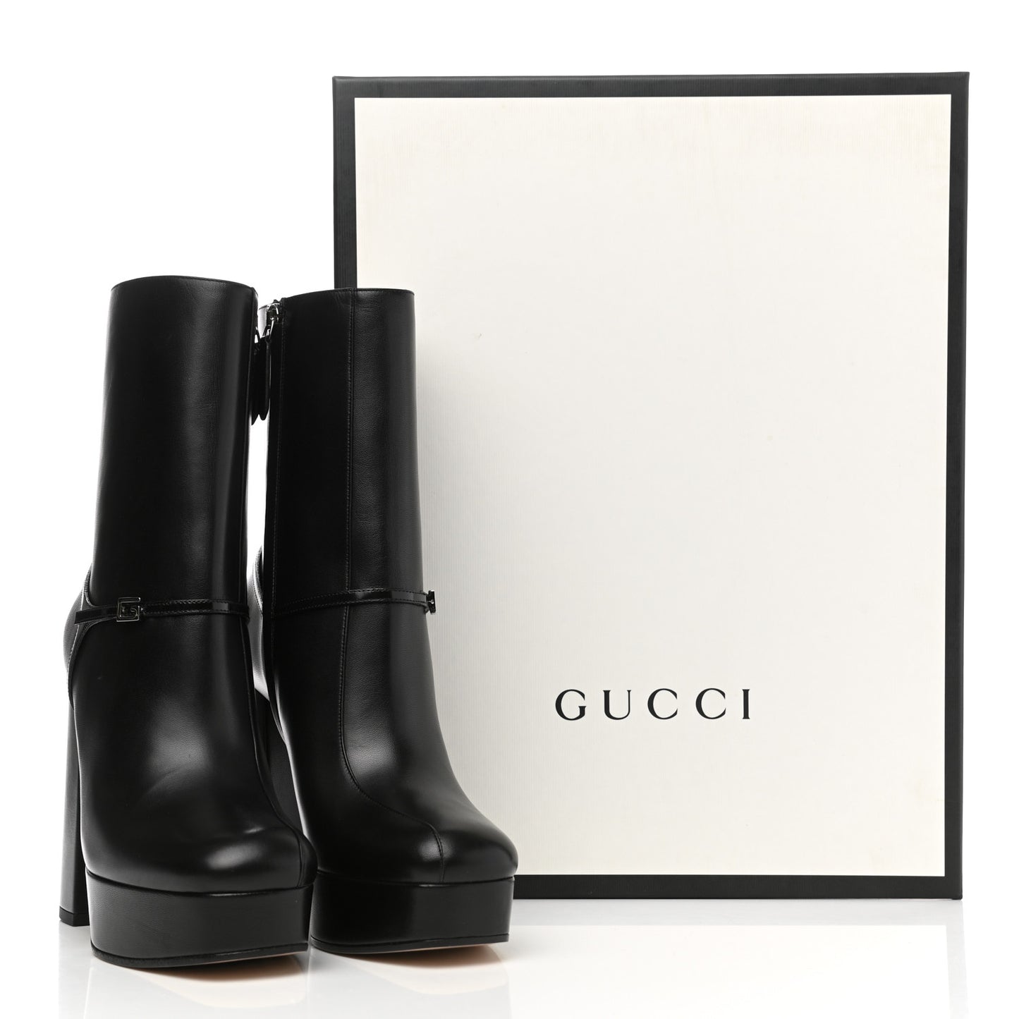 Kid Side Zip Tiarah Platform Boots 39 Black
