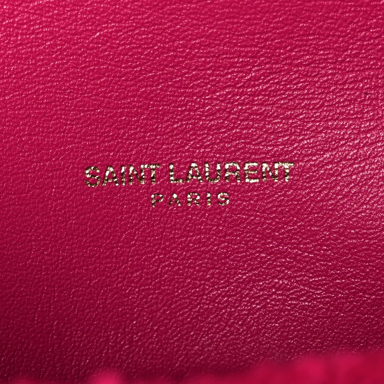 Saint Laurent Boucle Tweed Quilted Toy Loulou Puffer Monogram Chain Satchel Magenta 15 of 31