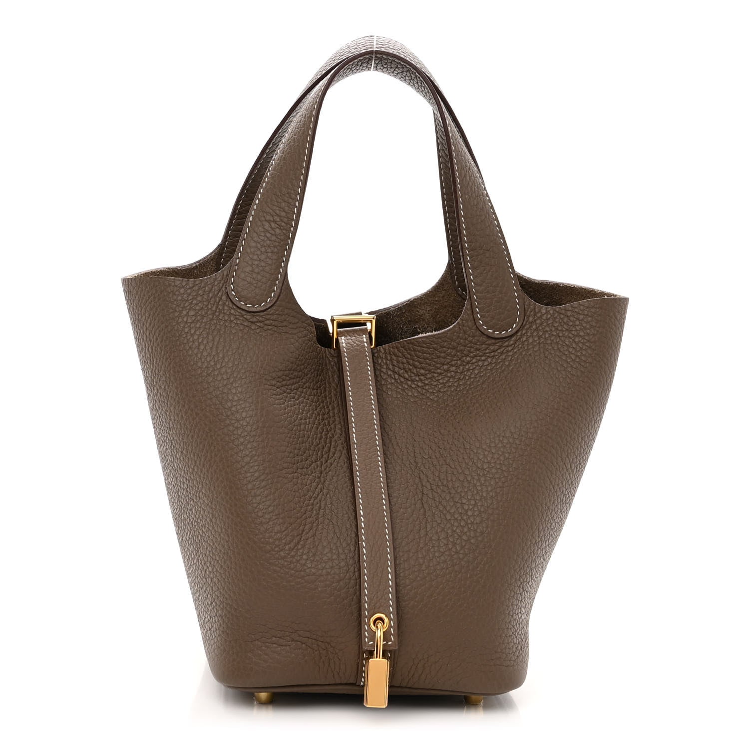Hermes Taurillon Clemence Picotin Lock 18 PM Etoupe 1 of 10