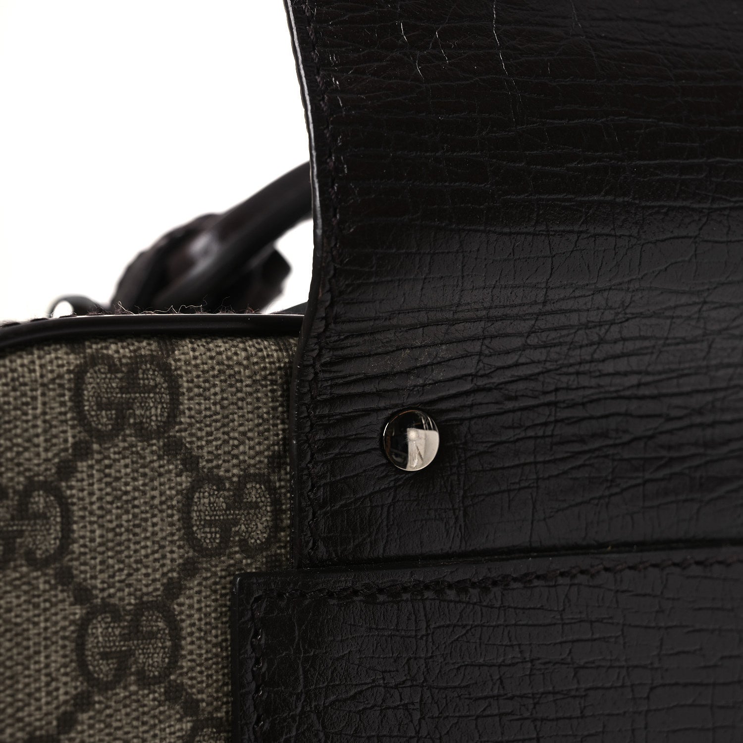 Gucci GG Plus Monogram Small Web Trolley Brown 11 of 12