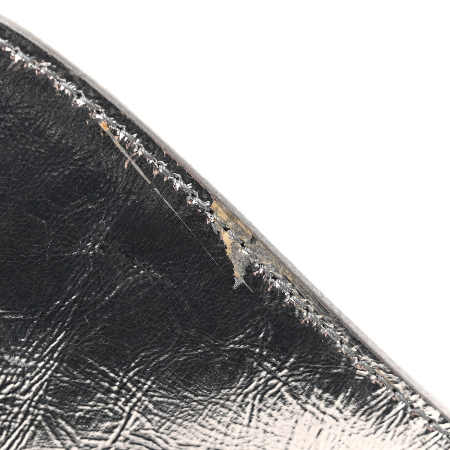 Smooth Metallic Calfskin Large Lindsay Shoulder Bag Silver