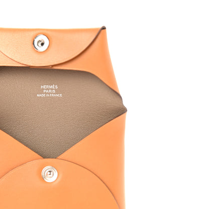 Hermes Swift Verso Bastia Coin Purse Toffee Etoupe 6 of 8