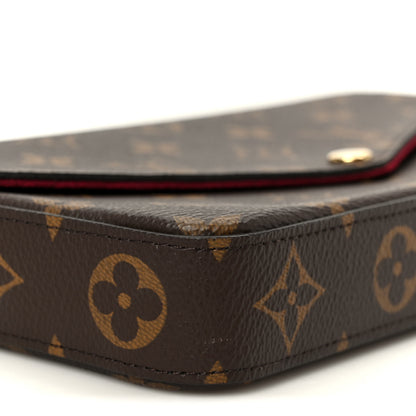 Louis Vuitton Monogram Pochette Felicie Chain Wallet Fuchsia 12 of 14