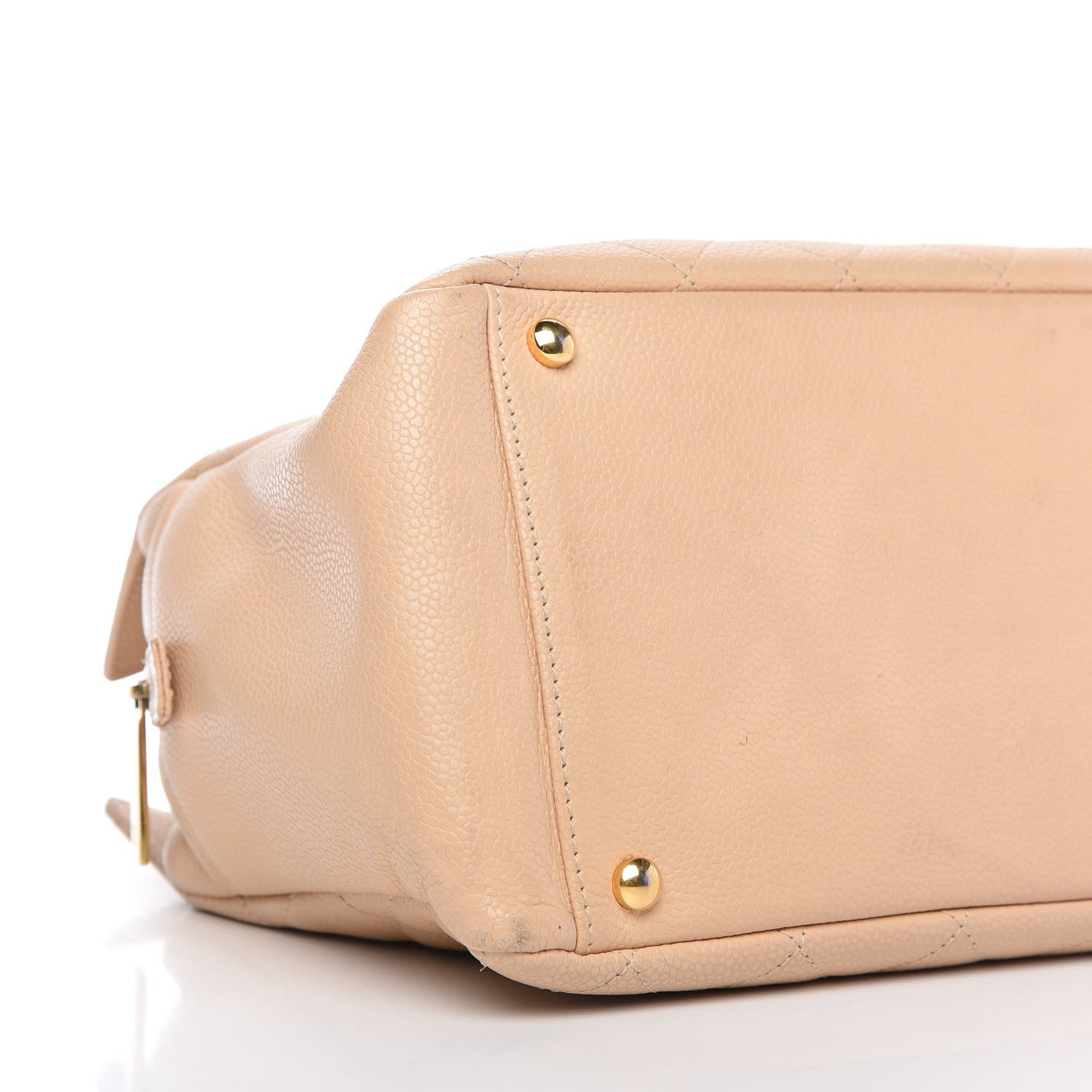 Chanel Caviar Quilted Petit Timeless Tote PTT Beige 6 of 9