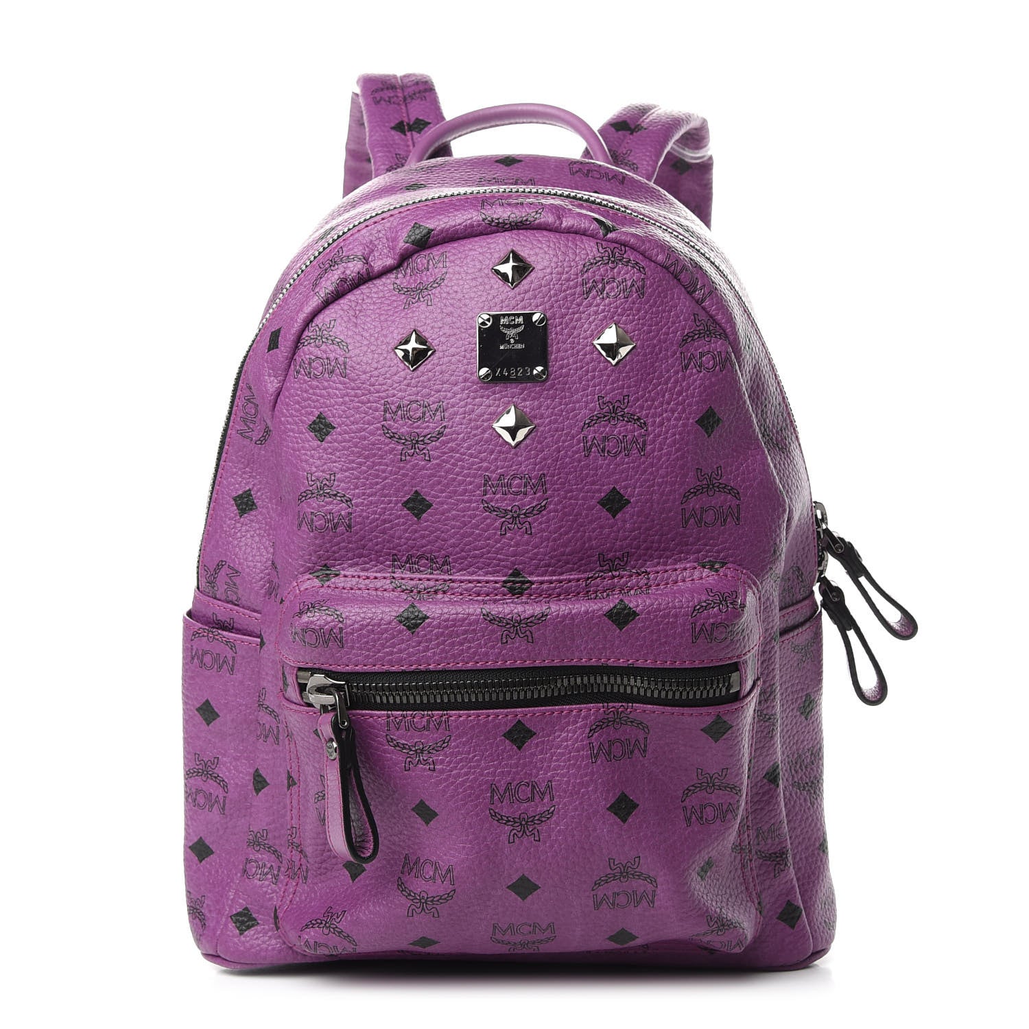 MCM Visetos Small Sprinkle Stud Stark Backpack Purple 1 of 7