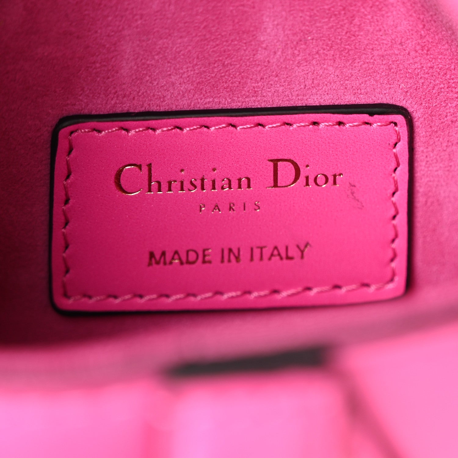 Christian Dior Calfskin Mini Saddle Bag Rani Pink 6 of 12