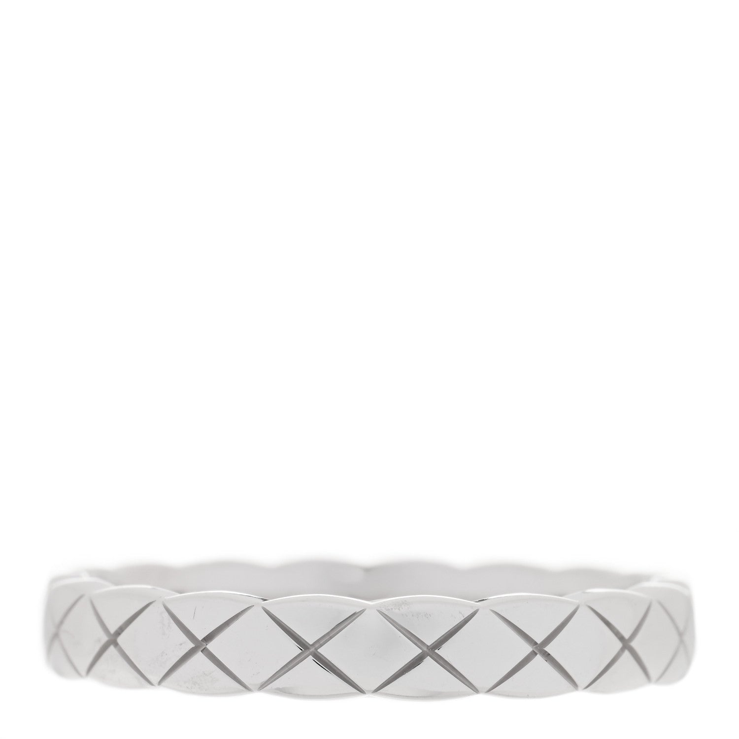 Chanel 18K White Gold Mini Coco Crush Ring 53 6.25 3 of 4