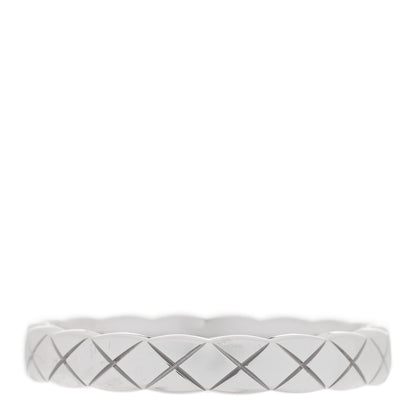Chanel 18K White Gold Mini Coco Crush Ring 53 6.25 3 of 4