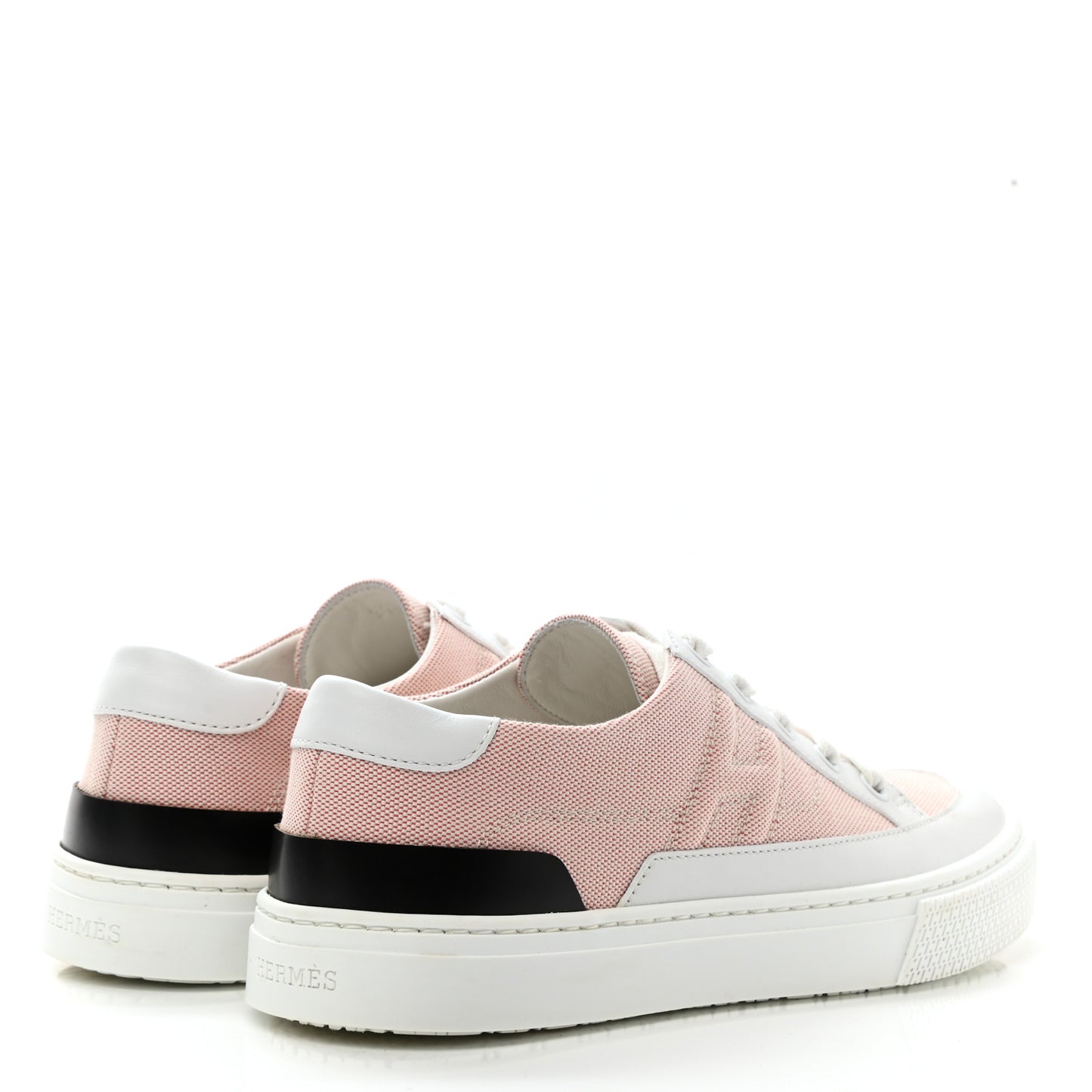 Canvas Calfskin Deep Sneakers 37 Framboise White