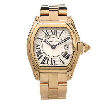 Cartier 18K Yellow Gold 31mm Roadster Quartz Watch 1 of 8