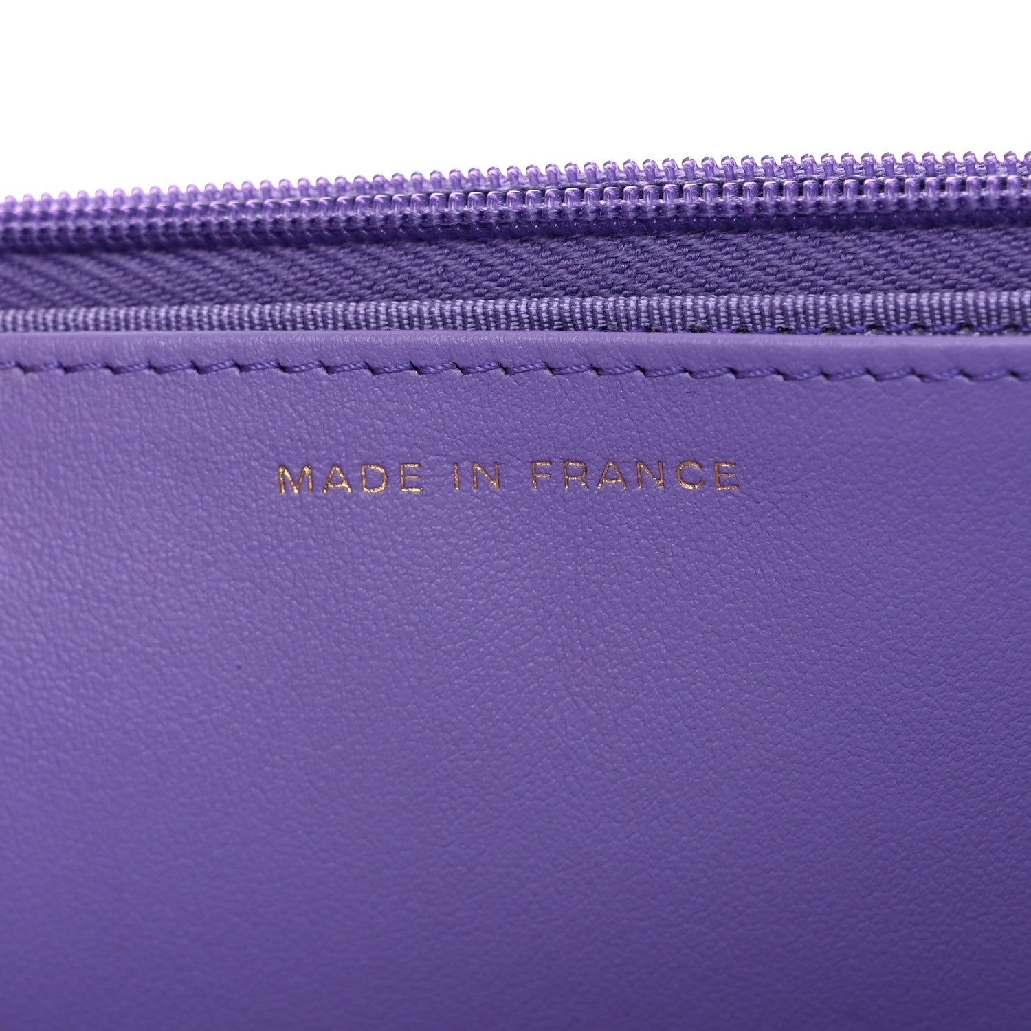 Chanel Caviar Quilted Wallet on Chain WOC Purple 7 of 13