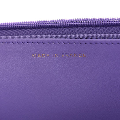 Chanel Caviar Quilted Wallet on Chain WOC Purple 7 of 13