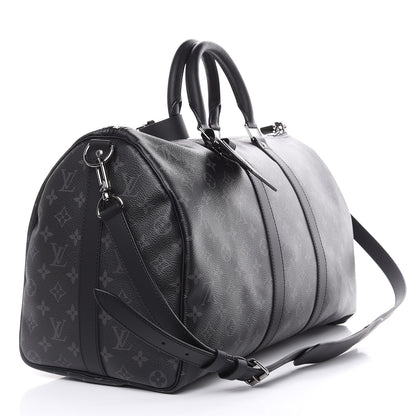 Louis Vuitton Monogram Eclipse Keepall Bandouliere 45 3 of 12
