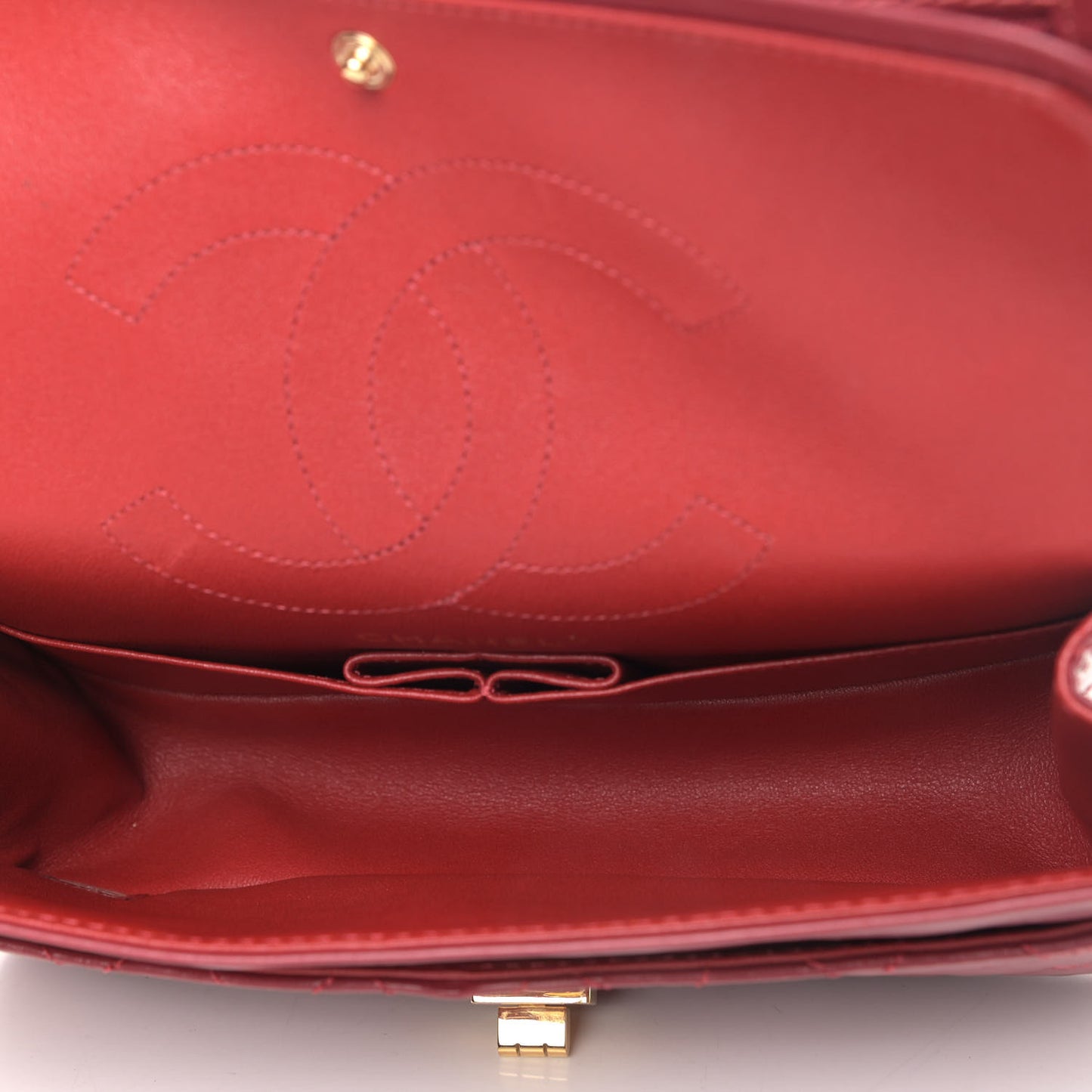 Aged Calfskin Quilted 2.55 Reissue 225 Flap Red