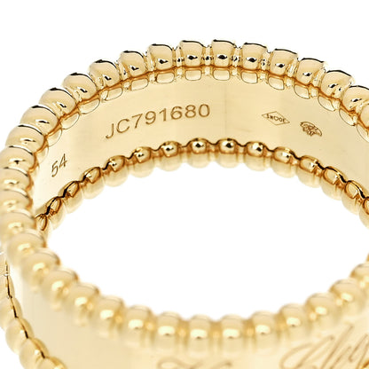 Van Cleef & Arpels 18K Yellow Gold Perlee Signature Ring 54 7 5 of 5