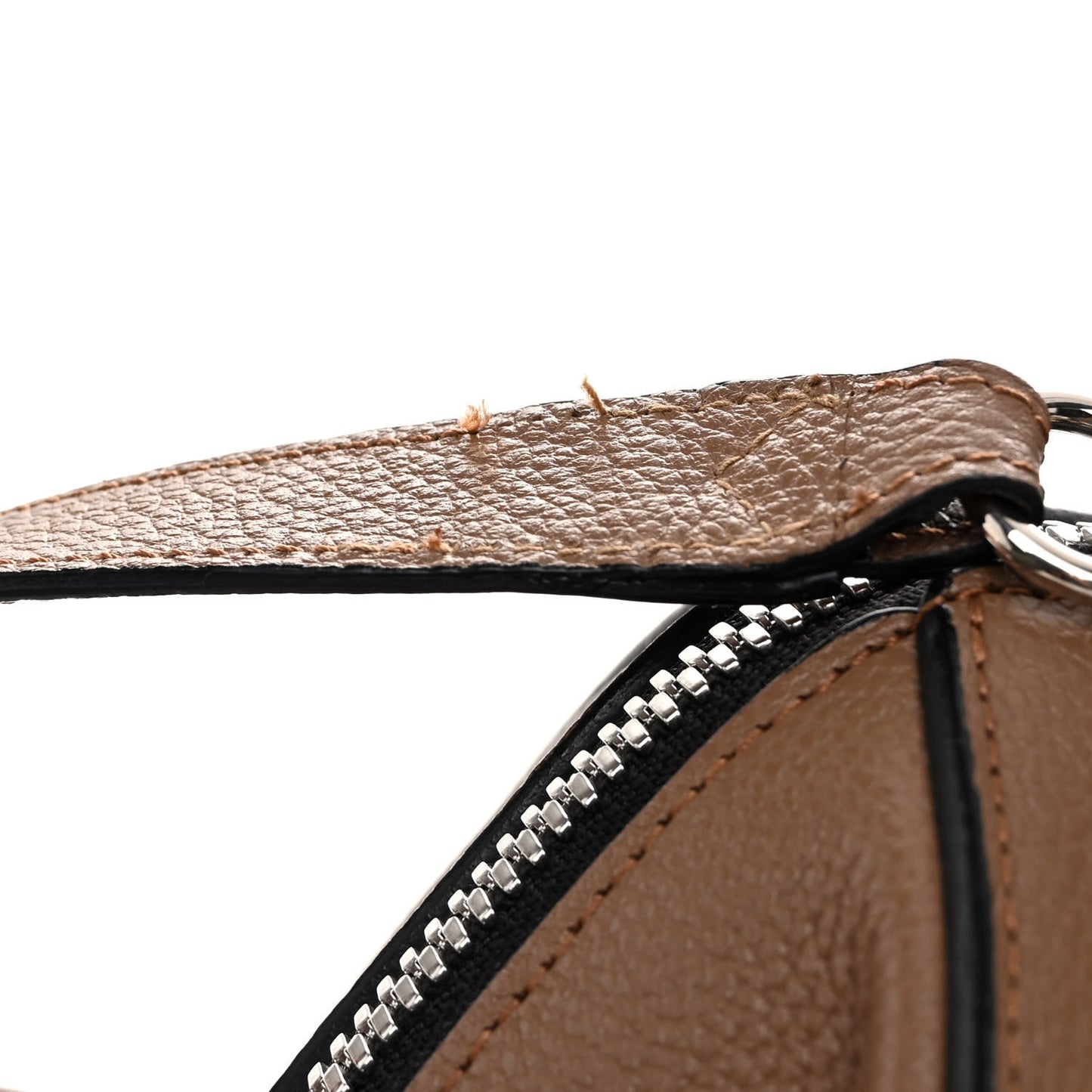 Textured Calfskin Small Incognito Satchel Tan