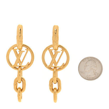 Louis Vuitton LV Chain It Earrings Gold 2 of 7