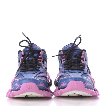 Balenciaga Rubber Mesh Bi-Color Womens Track.2 Open Sneakers 38 Blue Pink 2 of 11