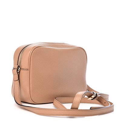 Gucci Pebbled Calfskin Small Soho Disco Bag Rose Beige 2 of 11