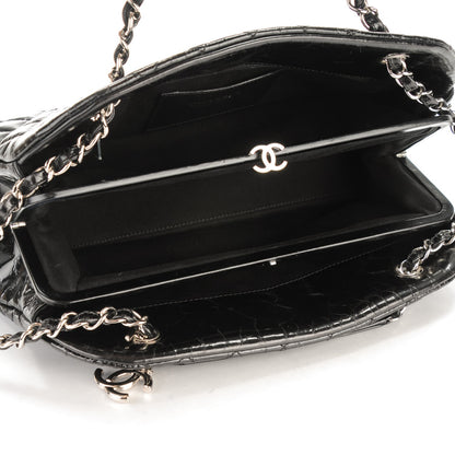 Chanel Glazed Calfskin Quilted Medium Just Mademoiselle Black 5 of 7