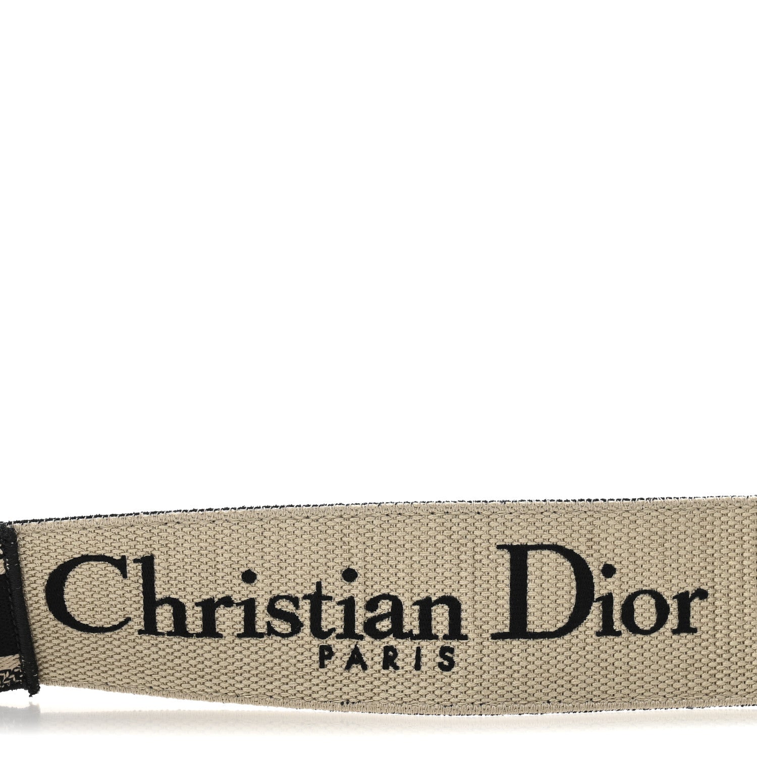 Christian Dior Canvas Embroidered Shoulder Strap Black 4 of 7