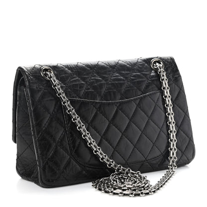 Chanel Aged Calfskin Quilted 2.55 Reissue 225 Flap Black 3 of 10