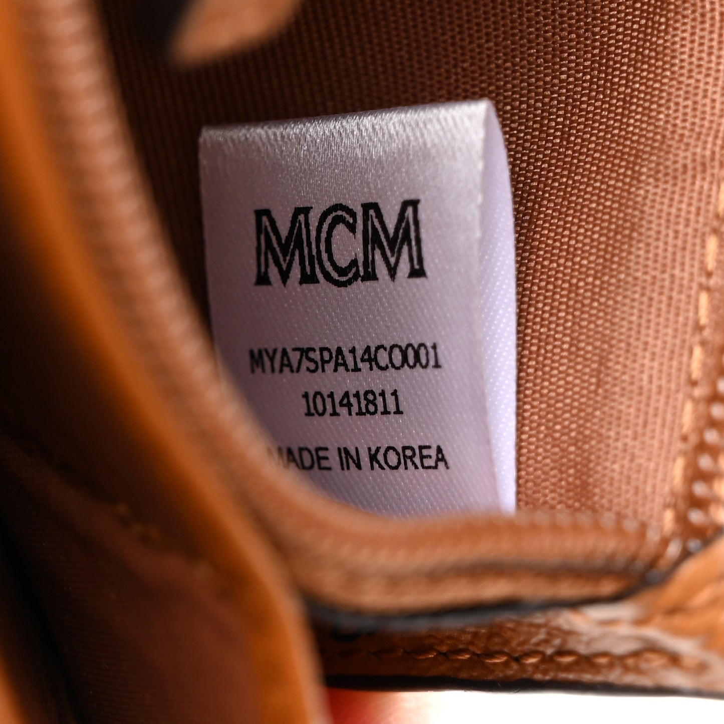 Visetos Mini Accordion Card Wallet Cognac