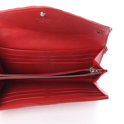 Louis Vuitton Calfskin New Wave Long Wallet Rouge 4 of 5