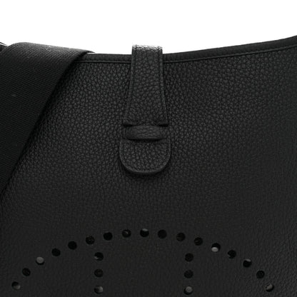Hermes Taurillon Clemence Evelyne III GM Black 8 of 10